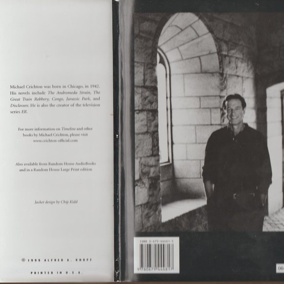 Timeline Michael Crichton 1st First Edition 1999 Hardcover Hardback Book - Picture 9 of 16